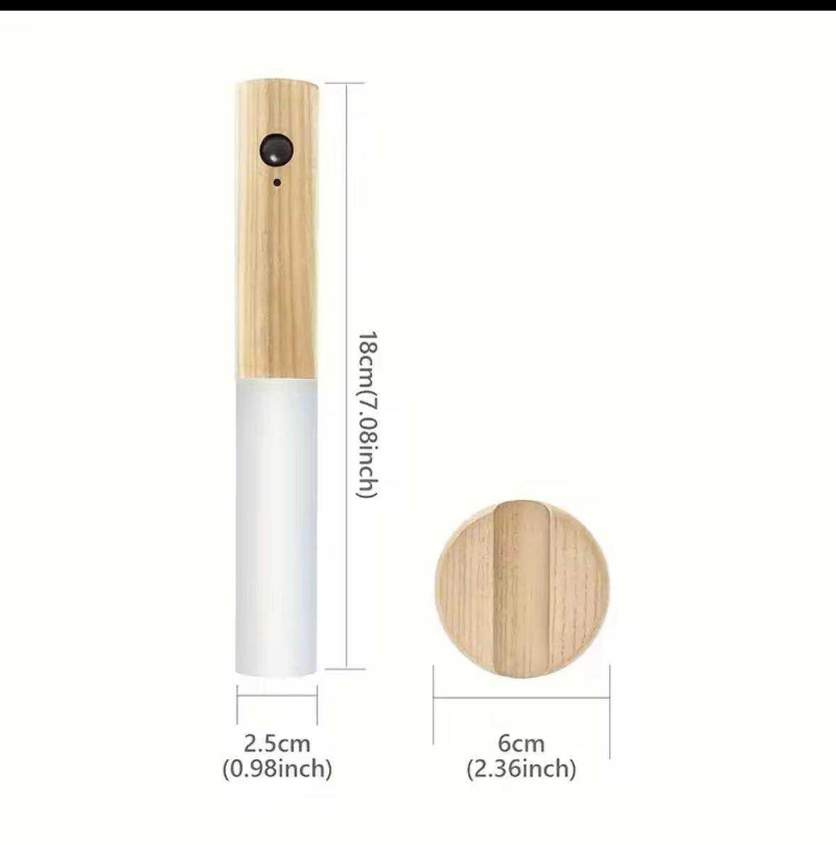 LED Smart Motion Night Light (Wood Finish) (Pack of 8)