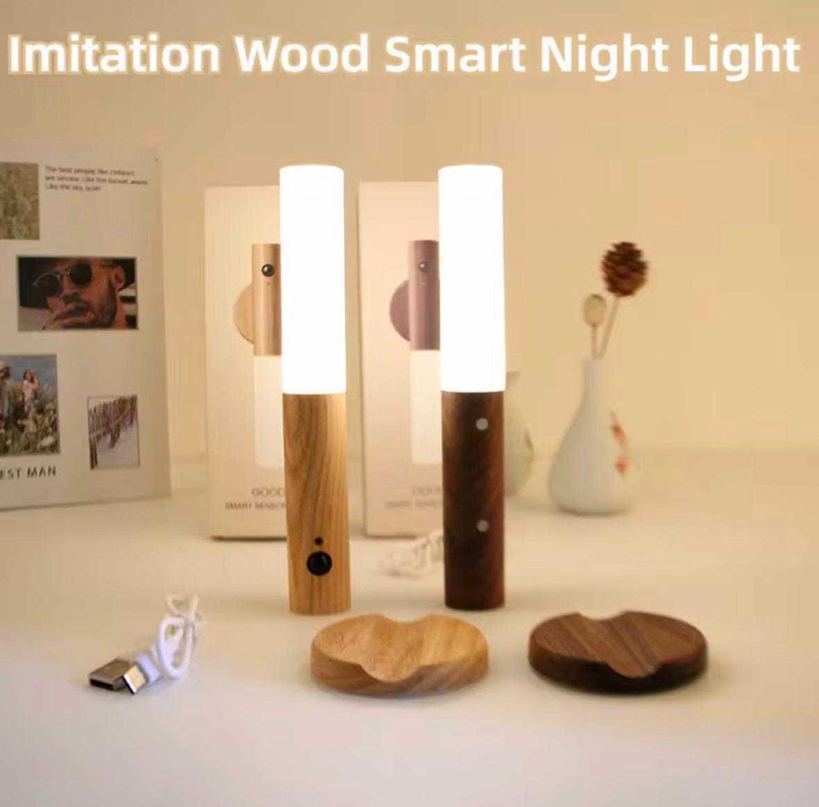 LED Smart Motion Night Light (Wood Finish) (Pack of 5)