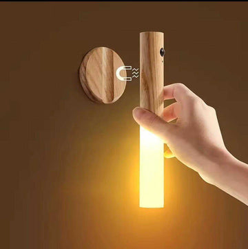 LED Smart Motion Night Light (Wood Finish) (Pack of 8)